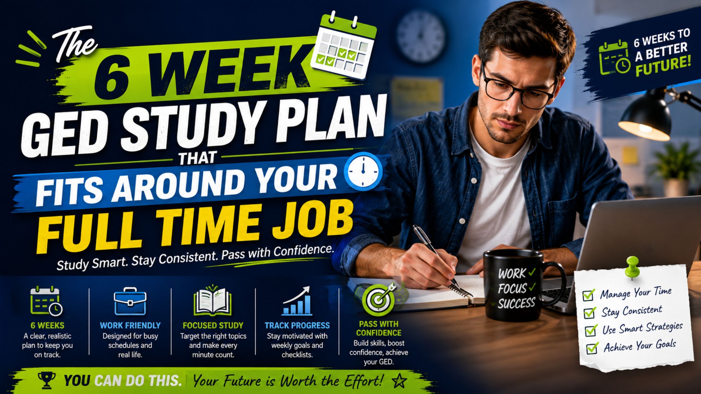 The 6-Week GED Study Plan That Fits Around Your Full Time Job
